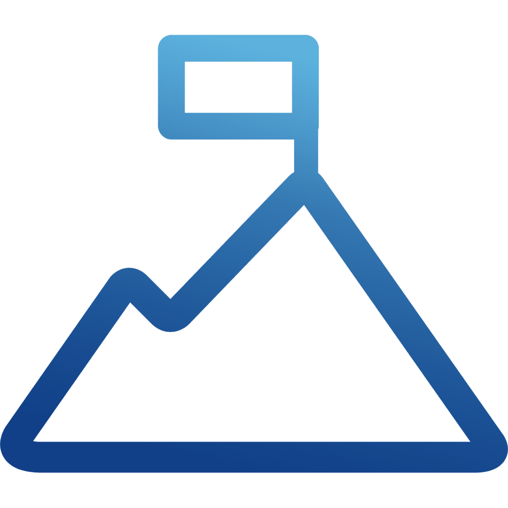 Our Mission - a mountain icon