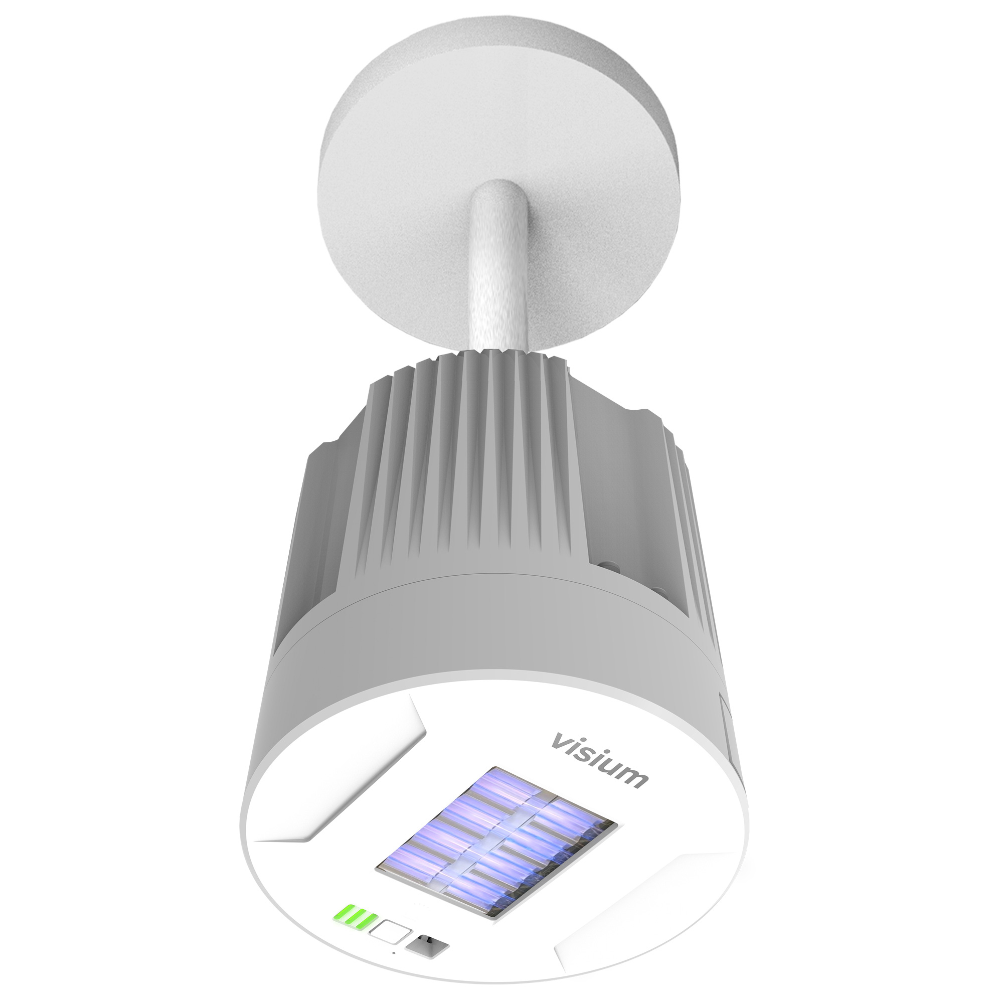 Visium Far-UVC Pendant Mount device with clear optics Visium Far-UVC Pendant Mount device with clear optics