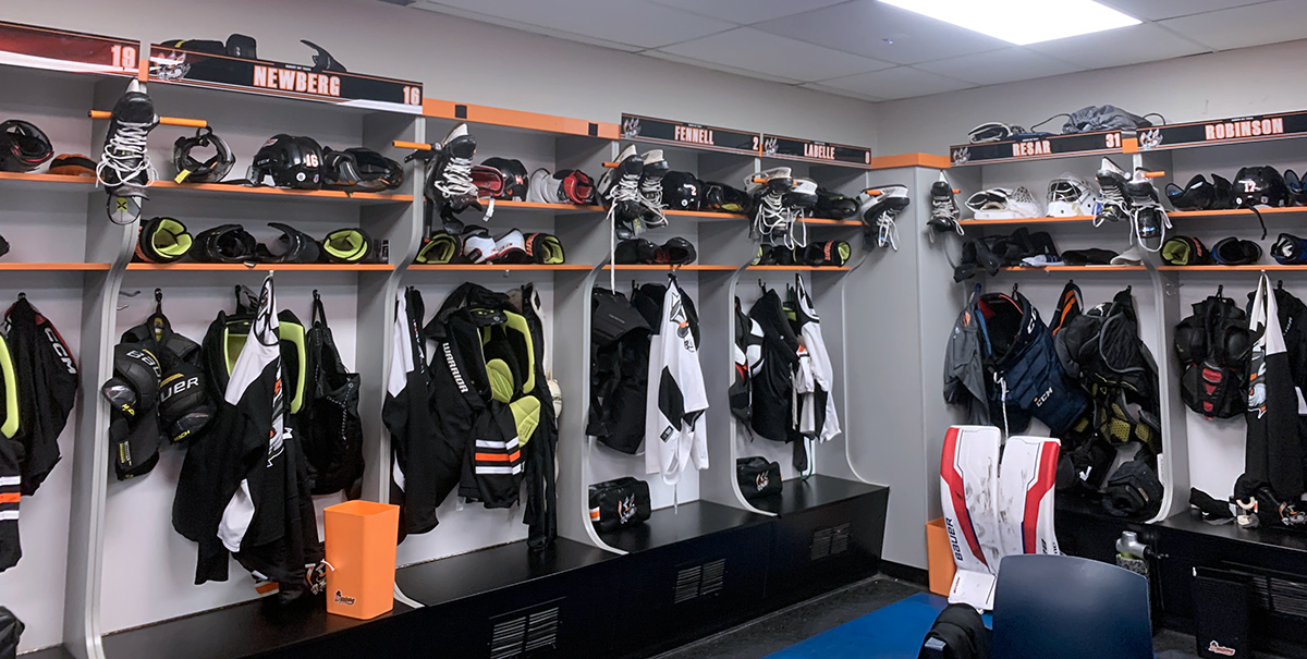 Danbury HatTricks locker room
