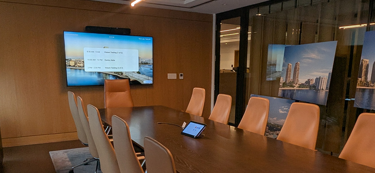 360 Rosemary conference room Visium installation
