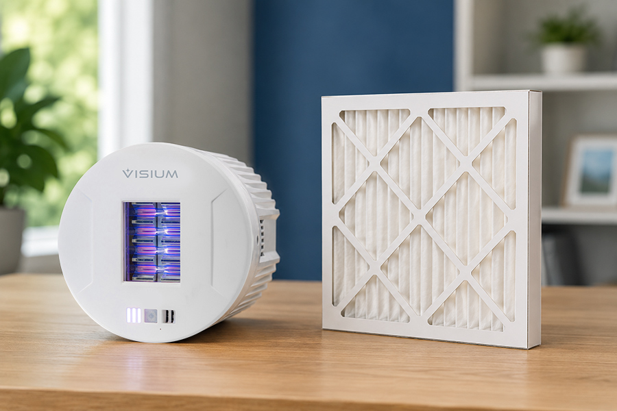 Visium Far-UVC vs HVAC filters