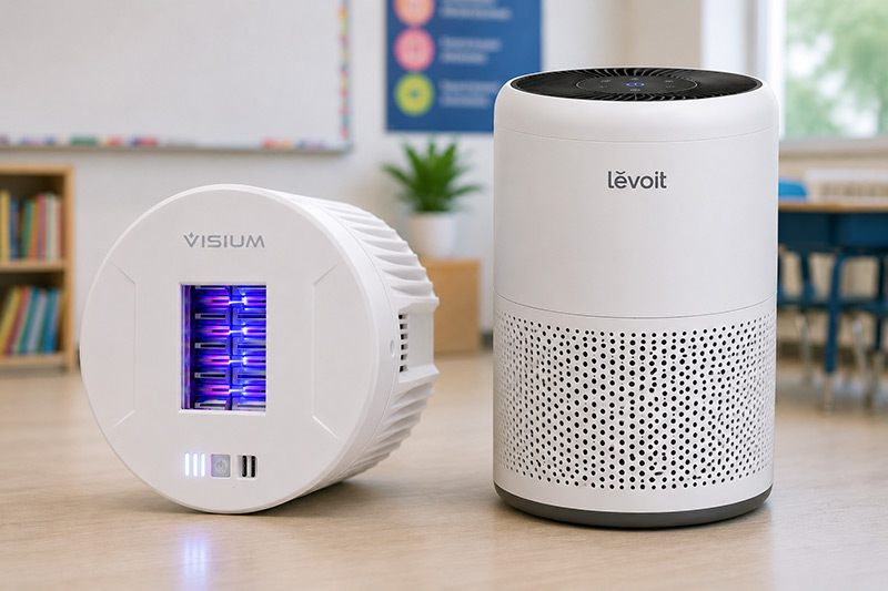 Portable air filters vs Visium Far-uvc light for sanitization